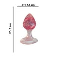 thumbnail image 3 of Candy Bouchon Anal en Silicone Rubis avec Gemmes Joy en Coton, Rouge, 3 of 3