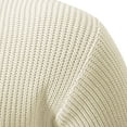 thumbnail image 5 of WAENQINLA Men's Color Block Crewneck Sweaters Baggy Ribbed Knitted Pullover Jumpers Casual Textured Sweater Tops White XL, 5 of 8
