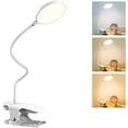 thumbnail image 1 of Lámpara de escritorio LED inalámbrica recargable, 3 colores y 3 niveles de brillo ajustables, lámpara de noche táctil USB con clip para niños, 20 LED, lámpara de lectura portátil flexible con clip de, 1 of 5
