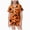 R253-Orange, variant on NOLDARES Big Kids Unisex Halloween Pjs Set Girls Boys Silk Pajama Sets Satin Clasic Sleepwear Fall Winter 2 Pieces Button Down Nighty,Orange,12-13 Y