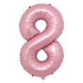 thumbnail image 1 of Globos de aluminio con números Ruinasi de 16 cm, color rosa, para fiesta de cumpleaños, 1 of 3