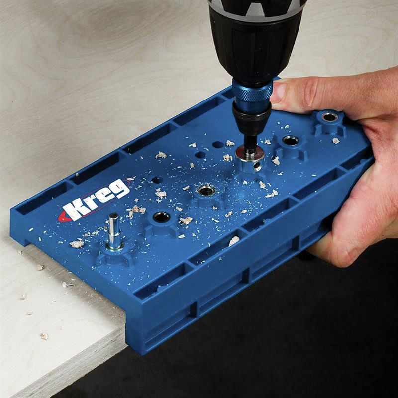Kreg 5mm Shelf Pin Drill Jig Kit 8pce Super Simple Shelving KMA3220 tyzacktools 