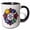 Black/White, variant on 3drose, Best Stockbroker Ever. Colorful Mandala Art for a Cool Businessman, 11oz Two-tone Red Mug