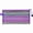 Purple, variant on Colorful Transparent Pen Bag, Rainbow Stripe Design, Zippered Stationery Pouch File Bag