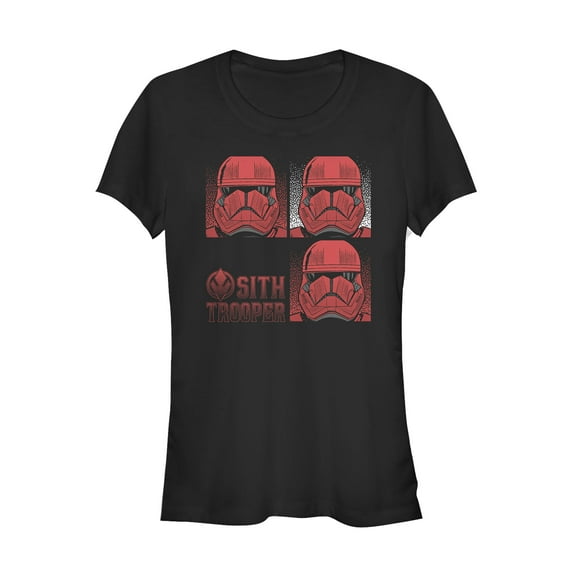Junior's Star Wars: The Rise of Skywalker Sith Trooper Panels Graphic Tee Black Medium