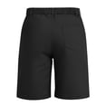 thumbnail image 6 of Bainana Shorts For Girls Child Solid Color Elastic Waist Straight Leg Shorty Breathable Casual Little Girls School Casual Wear Basic Short Black Size 9-10 Years, 6 of 8