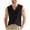 Black, variant on ZVNAΖH Men's Casual Tank Tops Cotton V Neck Sleeveless T Shirts Summer Beach Lightweight Muscle Tee