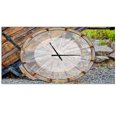 thumbnail image 1 of DesignArt Horloge Murale Grande Roue de Chariot en Bois Antique, 1 of 2