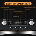 thumbnail image 4 of CUSIMAX 24QT Air Fryer Oven, Air Fry, Bake, Fast Heating & Crisping Tech,10-in-1 Multi Function&Custom Mode, Visible Window,Black, 4 of 7