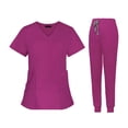 thumbnail image 3 of Milaget Nurse Work Clothing Nursing Uniform Top and Pants Scrub Kit Durable Quick Drying S, 3 of 9