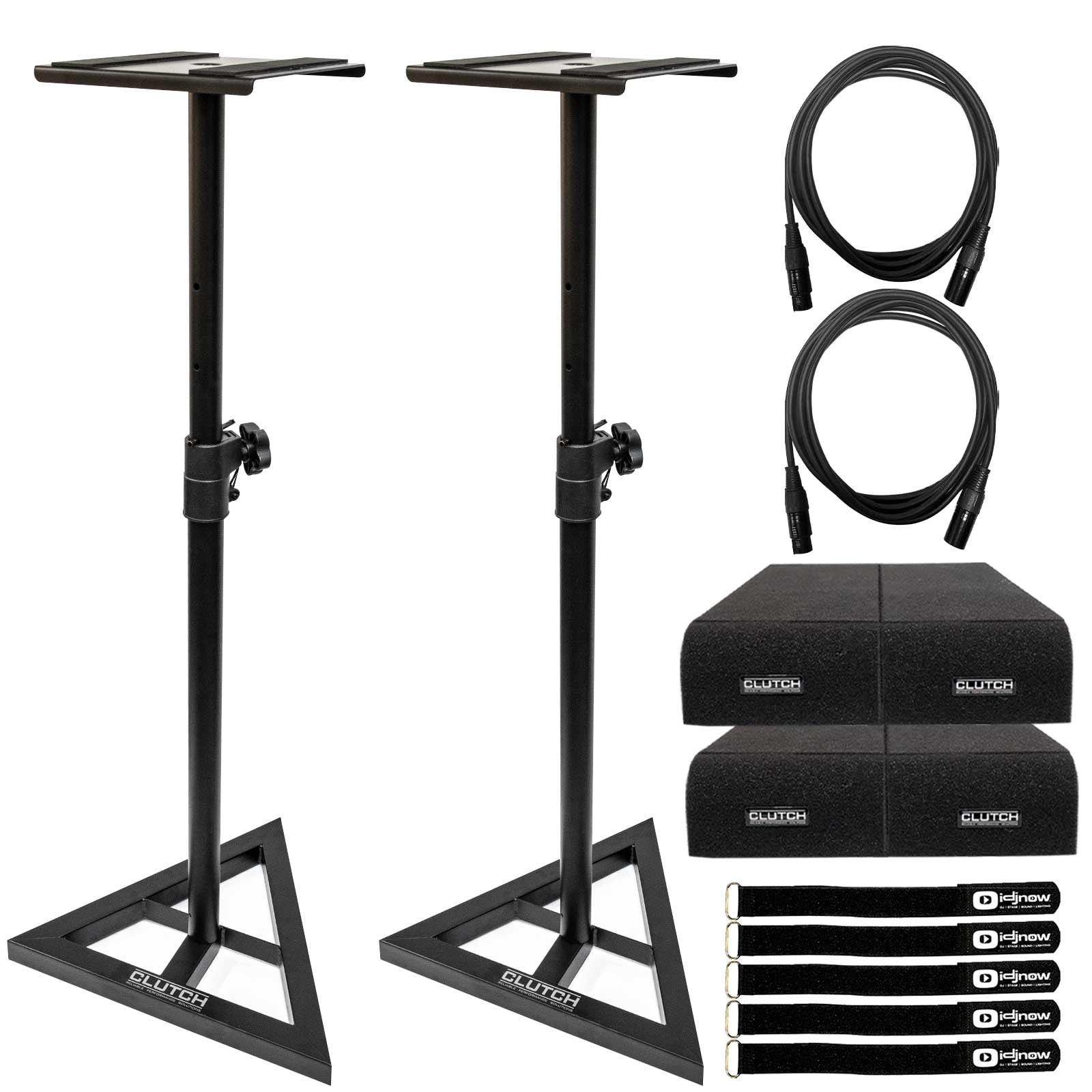 (2) Clutch CLMS2 Reliable Performance Solutions Studio Monitor Stands