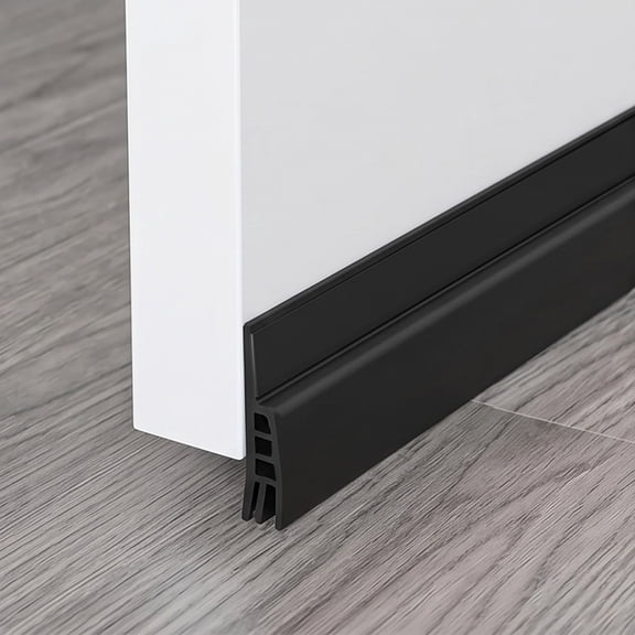 Door Draft Stopper Weather Stripping Under Door Seal, 39" Self-Adhesive Gap Filler Noise Blocker for Interior Exterior Doors Bedroom