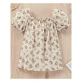 thumbnail image 3 of Kiapeise Baby Sister Matching Clothes Short Sleeve Floral Bubble Rompers Bodysuit Dresses Summer Girls Outfits, 3 of 9