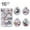 Multicolor, variant on Darzheoy Christmas Tree Ornaments Christmas Decorations 3.15" 16Pcs Snow-filled Christmas Ball Set Christmas Tree Ornaments