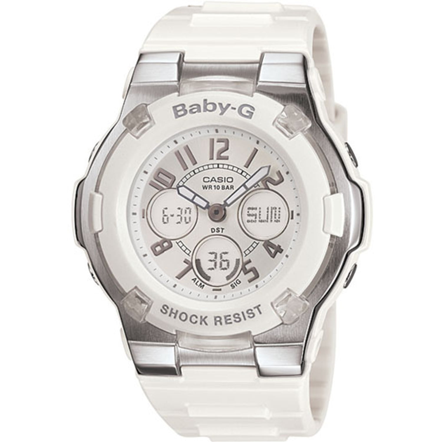 Casio - Baby-G White Ladies Watch BGA110-7B - Walmart.com - Walmart.com
