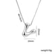 thumbnail image 2 of Collar con inicial, collar personalizado para mamá, collar con inicial grabada, collar con colgante inicial en tono plateado, regalo para mamá, regalo de cumpleaños para mujer, regalo de, 2 of 9