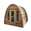 ALEKO SLYS8CED Outdoor Red Cedar Pod Raindrop Steam Sauna - 8 kW Harvia KIP Heater - 8 Person