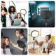thumbnail image 3 of Sqclv Desktop Video Light With Desk Stand Live Broadcast Fill Lights Studio Light Dimmable For Makeup Live Streaming, 3 of 5