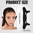 thumbnail image 2 of 2pcs V Line Face Masks, Breathable Reusable Adjustable Nylon Face Mask Ice Cool Chin Strap for Double Chin Reduction & V Shaped Jawline Contouring (Black), 2 of 7