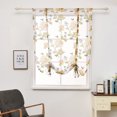 thumbnail image 4 of Cortina de ventana romana con flor de peonía transparente para cocina, cenefa, cortinas de gasa semitransparentes, tratamiento de ventana kenally JJ23234-05, 4 of 5