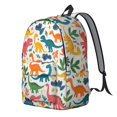 thumbnail image 2 of Cute Dinosaur Pattern Backpack for School,Cute School Bag,Schoolbag with Adjustable Shoulder Straps & Padded Back,15.7"x11.8"x5.5", 2 of 5