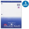 (5 Pack) FILLER PAPER 8.5"x11" COLLEGE RULED WITH MARGIN