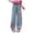 ZQ-Blue, variant on Karoyedx Girls Jeans Baggy Wide Leg Cute Teen Denim Pants Junior Mid Rise Band with Pockets Casual Clothes Blue Size,10-11 Years