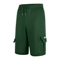 thumbnail image 5 of Pxkloy Mens Shorts Mens Casual Sweat Cargo Cotton Shorts Drawstring Elastic Waist Athletic Workout Gym Jogger Shorts with 5 Pockets Big and Tall Tooling Shorts 2024 Army Green, 5 of 6