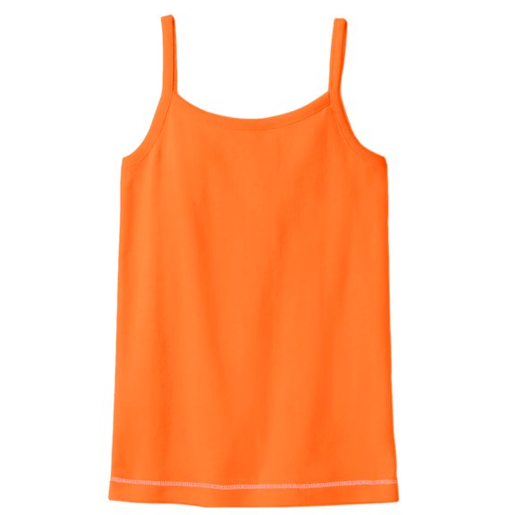 Made in USA Girls Soft Cotton Camisole | Orange