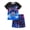 Black/Blue Neon Gamer (Tee & Shorts), variant on Beezizac Boys Summer Pajama Set, 2-Piece Gamer Game Controller PJs‌ - Short Sleeves & Shorts Soft Sleepwear Size 10