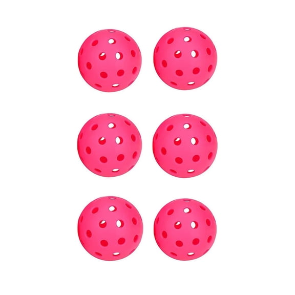 Infidev Pickleball Ball Outdoor 40 Holes Plastic 6 Pack