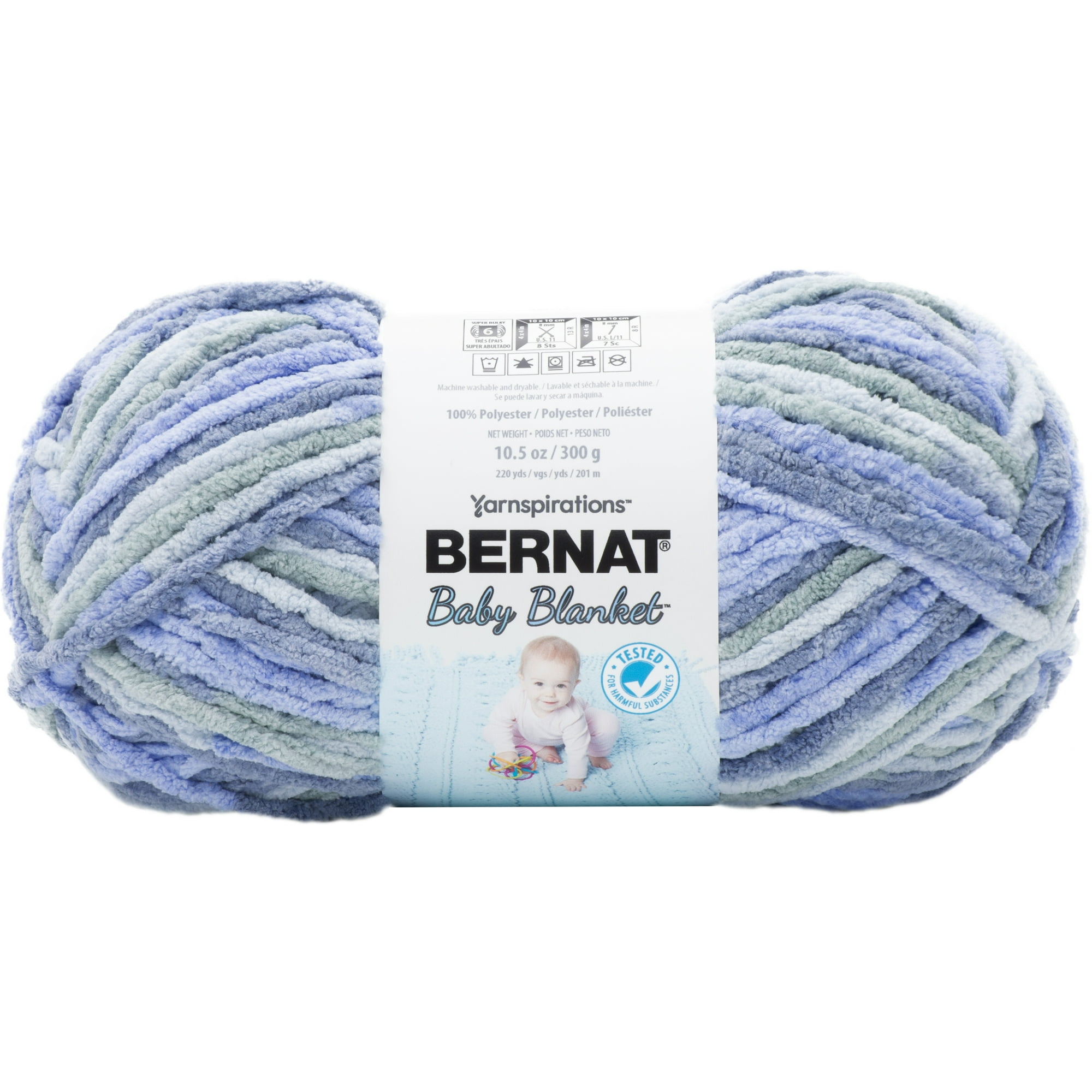Bernat Couverture Bébé Grosse Pelote de Laine Bleu Adorable