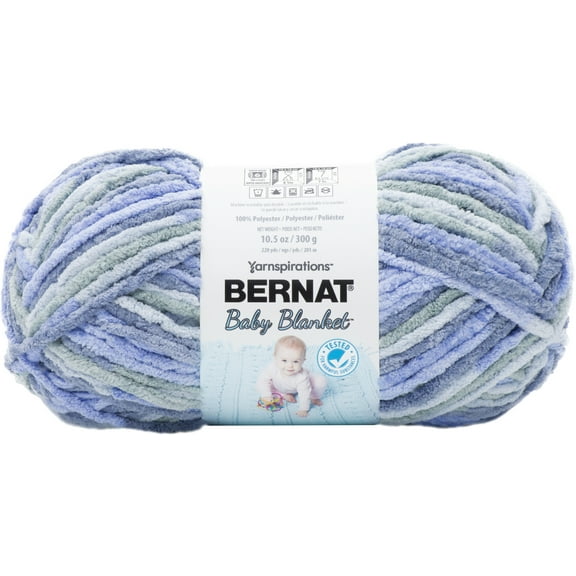 Bernat Baby Blanket Big Ball Yarn-Lovely Blue