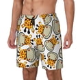 thumbnail image 2 of Uemuo Giraffes Head Pattern Mens Swim Trunks Quick Dry Board Shorts with Mesh Lining, Stretch Beach Shorts Quick Dry No-Chafing Board Shorts-Medium, 2 of 9