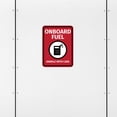 thumbnail image 2 of Portrait Round Plus Onboard Fuel Handle With Care Door or Wall Sign | Boats & Yachts Signage - Small, 2 of 7