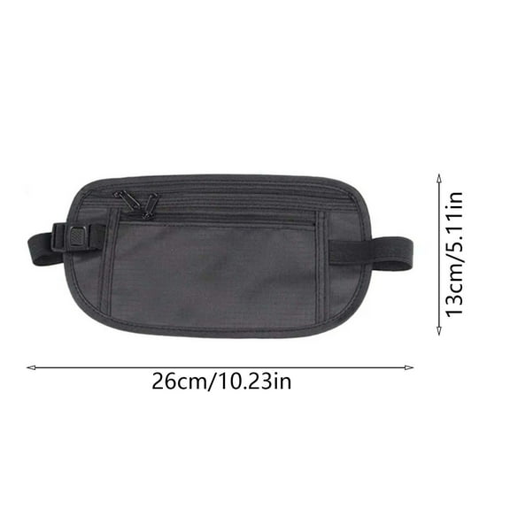 Sport Waist Pack Adjustable with Zipped Pockets Outdoor Running Pack Multifunctional Thin Invisible Travel Phone Bag Pack Adjustable with Zipped Pockets Outdoor Running Pack Multif