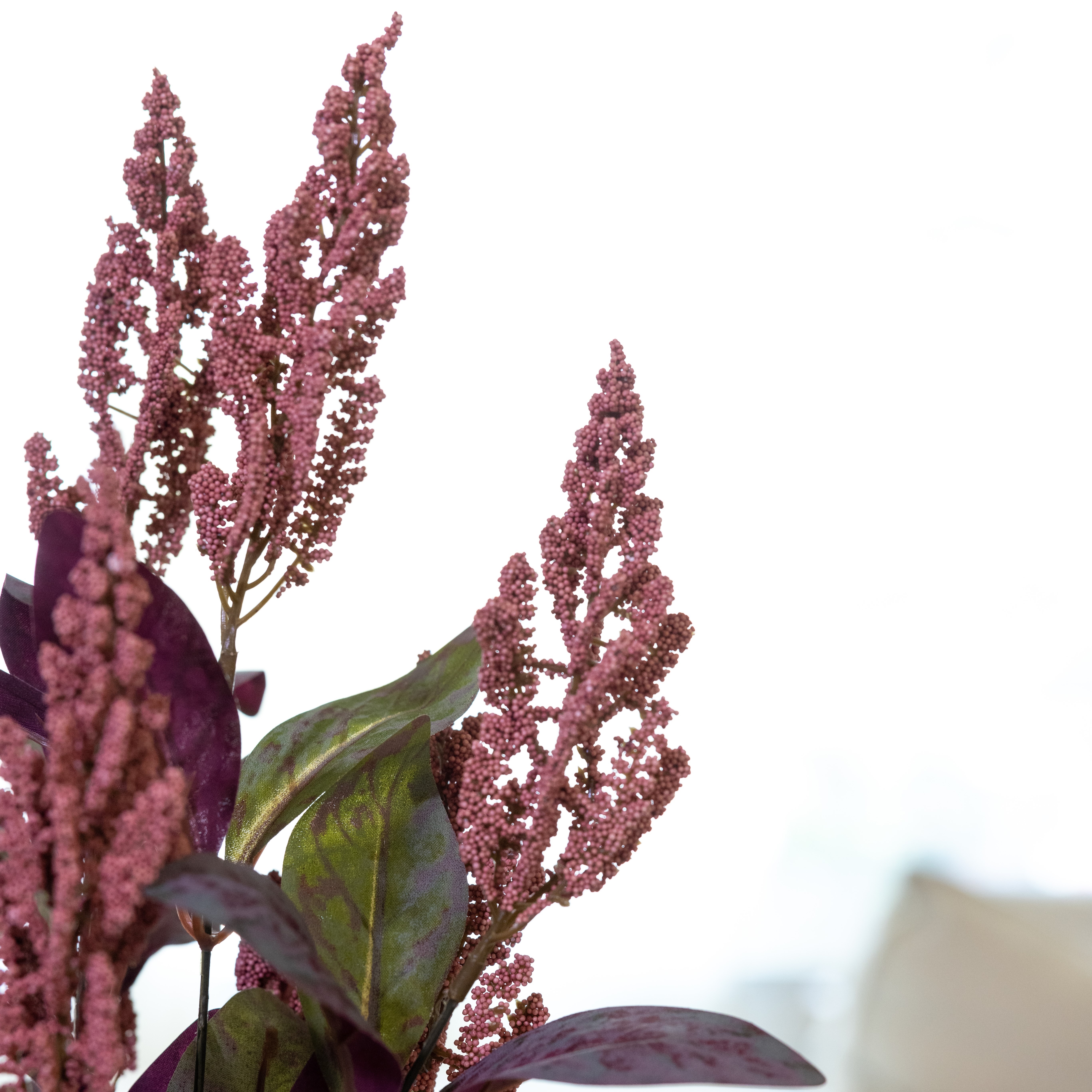 Flora Bunda 19 Pink and Purple Faux Foliage Arrangement in Matte