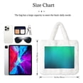 thumbnail image 3 of Yiaed Green Turquoise Teal Print Fluffy Shoulder Bag Plush Bags Women Ladies Tote Bag Fluffy White Furry Purse Handbag for Autumn and Winter, 3 of 7
