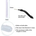 thumbnail image 2 of 6 pares de protectores de patillas de silicona antideslizantes para patillas de gafas, protectores de patillas de gafas antideslizantes para almohadillas de gafas, soporte para gafas, ganchos para la, 2 of 5
