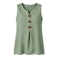thumbnail image 4 of SRZYMJ Womens Cropped Sweater Vest Round Neck Sleeveless Button Up Cardigan Casual Knit Tank Tops, 4 of 4