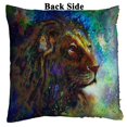 thumbnail image 2 of GCKG Animal Abstract Art Pillowcase, Lion Face Portrait Reversible Mermaid Sequin Pillow Case Home Decor Cushion Cover 16x16 inches, 2 of 3