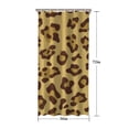 thumbnail image 5 of Yellow and Brown Of Leopard Print Shower Curtain 36"x72" ,Bathroom Decorative Shower Curtains Set with 12 Hooks,Modern Waterproof Washable Shower Curtain, 5 of 6
