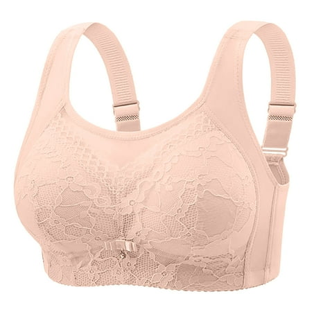 XJDJHC Bras For Women Ladies Plus Size Gathered Sagging Big Chest Showing Small Beauty Back Side Collection Accessory Underwear Bra Comfortable Sleep Underwear