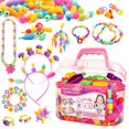 thumbnail image 1 of Kit Snap Pop Beads FUNZBO 620+ para hacer joyas para niñas de 4 a 8 años, 1 of 6