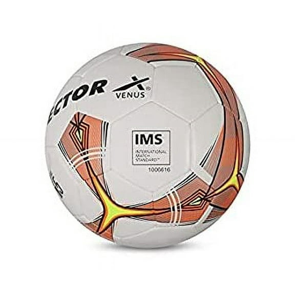 Vector X Venus Tpu Machine Stitched Football (Size-5) Sports Soccer Balls Official Match Youth & Adult Soccer Players | 32 Panels | Diameter : 68-69cms