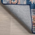 thumbnail image 6 of Rugs USA Dayflower Vintage Machine Washable Area Rug, 6' x 9', Dayflower Blue, 6 of 7