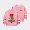 thumbnail image 6 of NAISIBABY Girls Christmas Sweatshirt, Fleece Lined Long Sleeve Crewneck Kids Fashion Festival Tops Pink 5T, 6 of 7