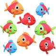 thumbnail image 2 of Juguetes de peluche Blueweenly con forma de pez, paquete de 12 unidades, 22 cm, colorido juego, 2 of 8