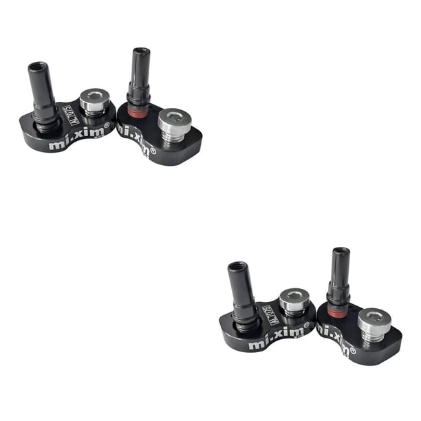 Toystoory Adaptador extensor de pinza de freno en V para bicicletas plegables Mi.Xim, pieza de repuesto de aleación de aluminio, reparación de Negro 2piezas