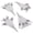 White, variant on TimMee Plastic Army Men Combat Fighter Jets - 4pc Red Airplanes Made in USA